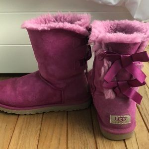 Pink Bow Uggs